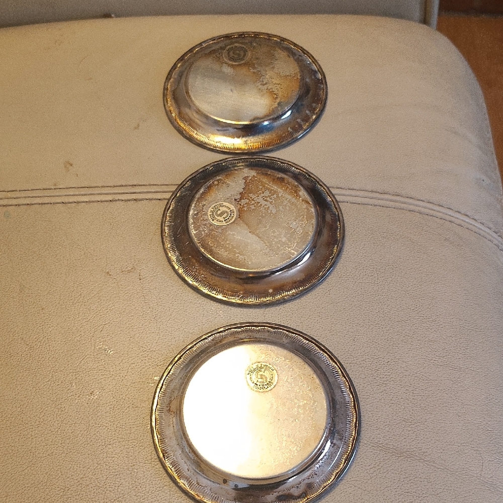 Elegant Silver Coasters Set